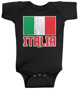 Threadrock Baby Flag of Italia Infant Bodysuit Italy Italian Pride Country - Picture 1 of 6