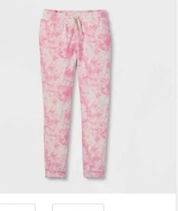 NEW Girls XS Soft Cozy Fleece Elastic Waist Jogger Pants CAT & JACK - Picture 1 of 3
