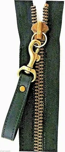 4¼" x 1/2" Wide Leather Clip-On Jacket/Boot/Coat/Bag/Briefcase Zipper Pull Strap - Picture 1 of 3