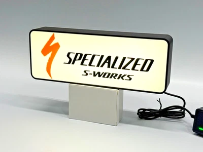 Специализированные велосипеды светодиодный лайтбокс знак стены или стола декор, гараж дисплей gif - Изображение 1 из 4