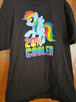 Camiseta negra My Little Pony 20 % fresca para hombre - X-grande - MightyFine Mighty Fine Foto 1 de 3