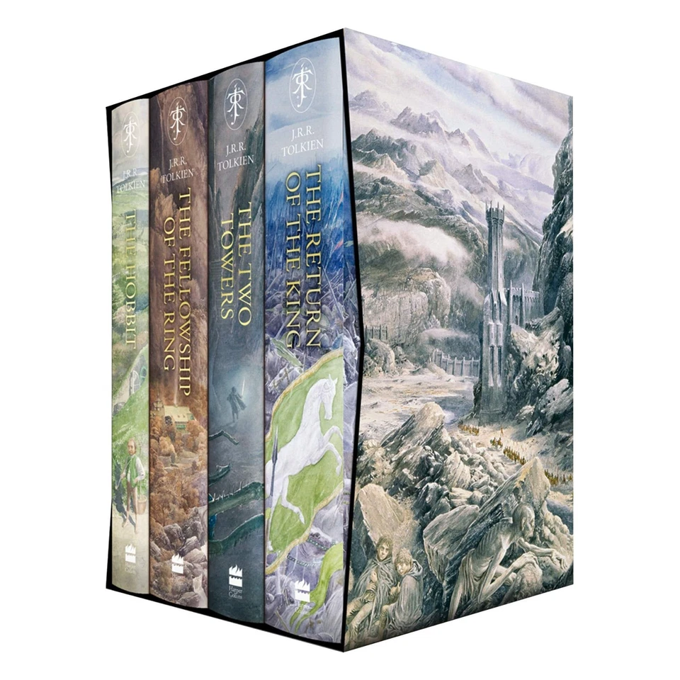 The Hobbit and The Lord of the Rings 4 Books Collection Set Illustrated edition - Image 1 of 1