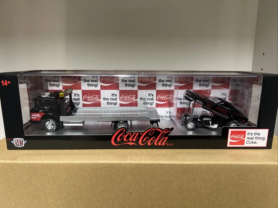 M2 MACHINES HAULER 1:64 1966 FORD C-950 1969  FORD MUSTANG FUNNY CAR TW27 - Image 1 of 1