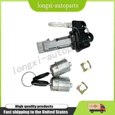 Ignition & Door Lock Cylinder Set Fits 1995-1997 Chevy C1500, C2500 Suburban - Imagem 1 de 4