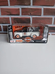 Maisto Harley Davidson 1:24 1948 Ford F-1 Pickup & FL Panhead Motorcycle VHTF - Picture 1 of 13
