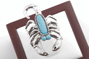 Ring Skorpion mit Türkis 925 Sterlingsilber Gr. 53 . - Bild 1 von 6