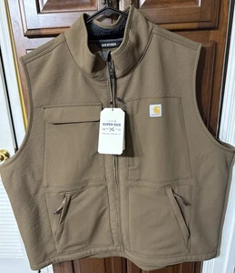 Carhartt Super Dux Rain Defender Weste Braun - XXL Reg 30” Pit To Pit 29” Länge - Bild 1 von 14