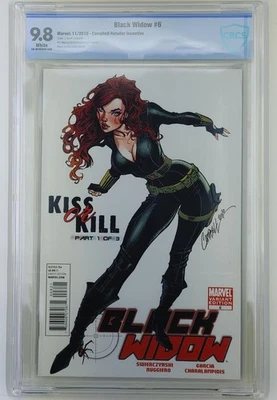 Black Widow 6 Retailer Incentive Cbcs 9.8 Campbell Scarlett Johansson 2010 - Image 1 of 2