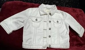 Gap Kids girls Jean Jacket size M (8) - White NEW - Picture 1 of 6
