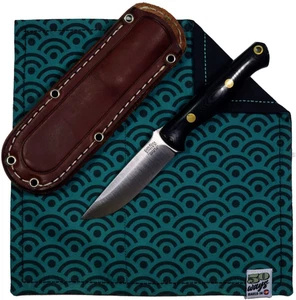 50 WAYS POCKET POCKET HANK Everyday Carry EDC Gear Wave Good Luck Teal Seigaiha - Picture 1 of 3
