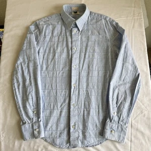 VERSUS by Versace Men's Collared Long Sleeve Button Shirt Blue Size 36 (19.5x27) - Picture 1 of 16
