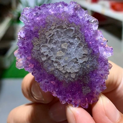 33G Natural high-quality Amethyst agate quartz cluster slice crystal mineral - Image 1 of 4