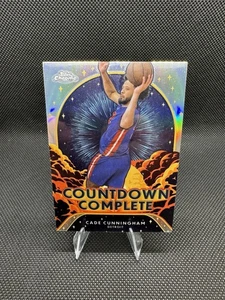 2024-25 Topps Chrome Cade Cunningham Countdown Blue Basketball #CC-10 Refractor - Picture 1 of 2