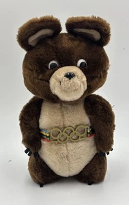Vintage 1980 Dakin Moscow Olympic Mascot Plush 12" Stuffed Teddy Bear - Picture 1 of 8