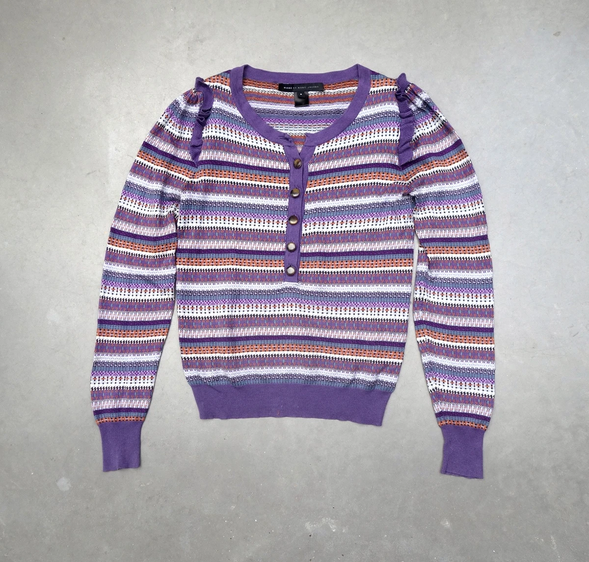 Marc by Marc Jacobs Women's Striped Regular Size Sweaters for