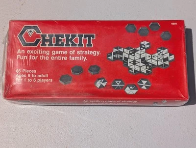 Vintage Chekit - Hexagonal Domino Strategy Game - For 1 to 6 Players - Brand New - Image 1 of 3