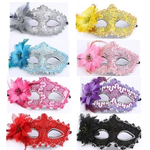 Fancy Ball Dress Ladies Masquerade Eye Mask Lace Party Halloween Christmas Mask - Picture 1 of 31