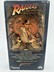 Indiana Jones Raiders Of The Lost Ark VHS First Release - Picture 1 of 8