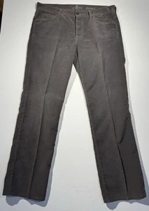 7 For All Mankind Standard Corduroy Pants Men’s 34x32 Brown Straight Leg Chino - Picture 1 of 19