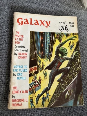 GALAXY SCIENCE FICTION Magazine April 1963 DAMON KNIGHT SHORT NOVEL - Image 1 of 4