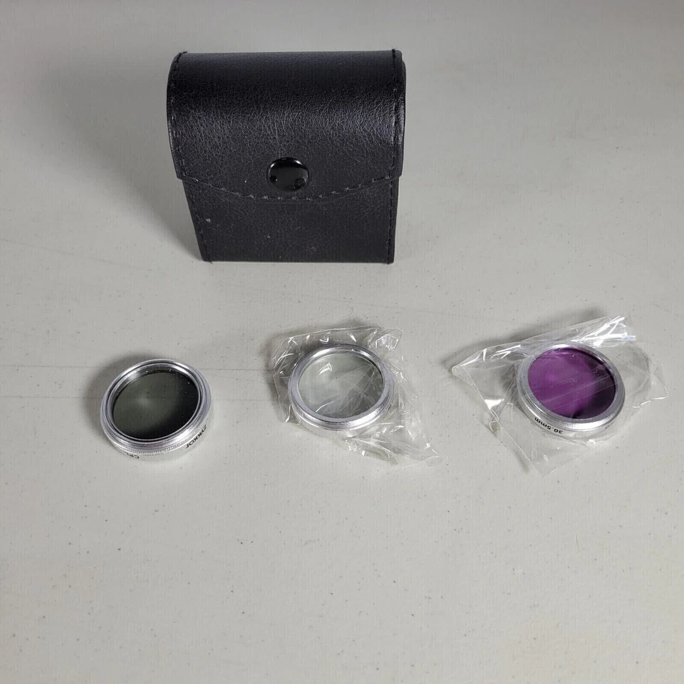 Camera Lens Filter Set UV CPL FLD  Zykkor 30.5mm w/ Case  - Image 1 of 4
