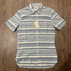 Levis Mens Small Short Sleeve Button Up Shirt NWT $58 - Picture 1 of 6