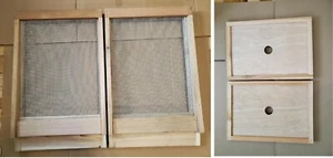 2 Cedar Bee Hive Screened Bottom Boards and 2 Inner covers--Langstroth 8 Frame - Picture 1 of 7