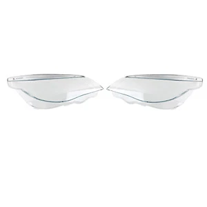2x Headlight Headlamp Lens Cover w/ LED Eyelid Eyebrow For BMW 5 Series E60 E61 - Picture 1 of 12