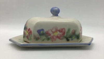 Clouds Folson 95 Floral Covered Butter Dish & Lid - Image 1 of 4