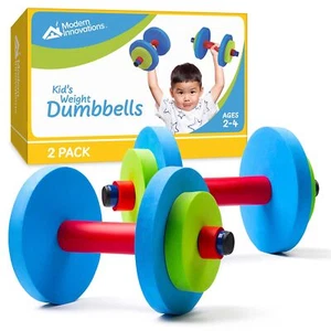 Modern Innovations Kids Weight Set 2 Pack Toy Dumbbells Baby Dumbbell Workout... - Picture 1 of 7