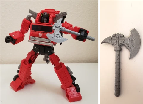 Axe for Inferno Artfire Transformers War For Cybertron WFC K19 Kingdom TF-Lab Cover