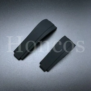 Correa de silicona de goma negra para reloj Rolex OysterFlex de 20 mm para reloj Rolex OysterFlex - Imagen 1 de 3