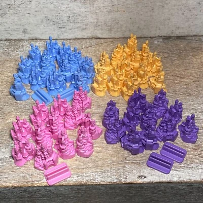 Lot of 52 Disney Princess Castle Monopoly Jr Replacement Pcs 47 Castle, 5 Holder - Image 1 of 4