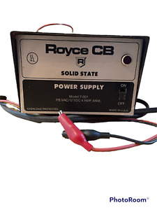 Royce CB Solid State Power Supply  115 VAC/12 VDC 4 AMP. Max Works