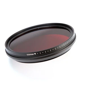 NEW 52mm Adjustable Infrared IR Pass X-Ray Lens Filter 52mm 530nm to 720 750nm  - Picture 1 of 11