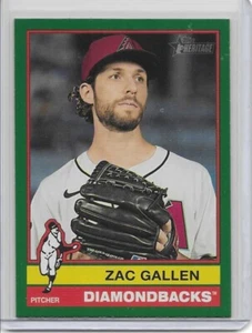 Topps Heritage Green Blaster #450 2025 Zac Gallen, Arizona Diamondbacks k-90 - Imagen 1 de 2
