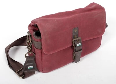 Bolso para cámara ONA The Bowery usado - color borgoña - lona #5566 Foto 1 de 4