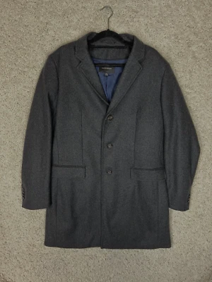 Banana Republic Coat Mens XL Charcoal Overcoal Wool Pocket Car Coat - Image 1 of 4