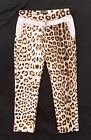 $219 Roberto Cavalli Girls 130 7 Sweatpants Track Lounge Pants Sweat Leopard