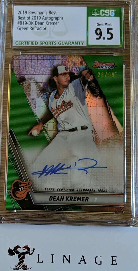 その他 2019 bowman DEAN kremer /499 auto 2019 Dean Kremer Bowman Chrome First Auto Refractor /499
