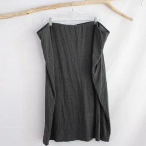 The Main Street Exchange Long Modest Grey Knit Skirt Size 4XL Lined Stretch Maxi - Picture 1 of 8