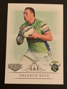 2018 Canberra Raiders Shannon Boyd Card NRL Elite #13 - Picture 1 of 2