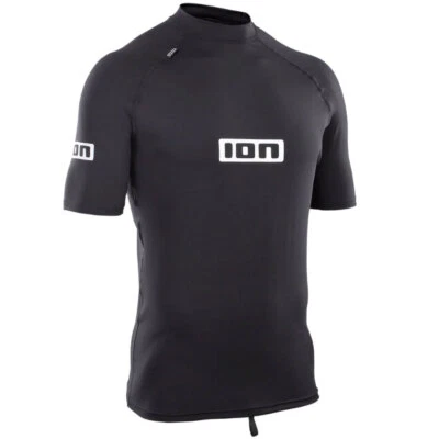 Ion Promo Rashguard SS Herren-Shirt Surfshirt UV Wetshirt Bade-Oberteil Schwarz
