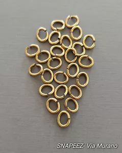 SNAPEEZ II ULTRAPLATE Oval Brasseria Ring Biegering 8 x 6 mm. Made in USA. - Bild 1 von 4