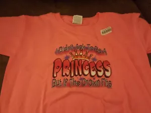 YOUTH TEE SHIRT PRINCESS SIZE S NEW - Picture 1 of 1