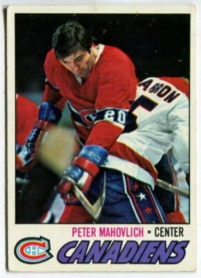 1977-78 Topps #205 Peter Mahovlich Montreal Canadiens - Image 1 of 2