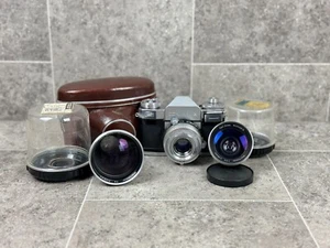 Zeiss Ikon Contaflex Synchro Compur con Carl Zeiss Set Coleccionista Cámara Analógica #45 - Imagen 1 de 20