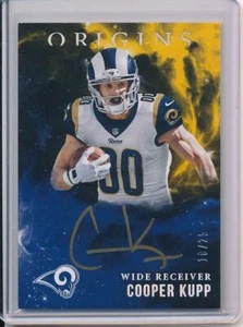 Cooper Kupp 2017 Panini Origins RC ON Card Auto Jersey Serial # 10 !! /25 1/1 - Picture 1 of 2