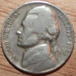 1953-D 5C Jefferson Nickel - Bild 1 von 2
