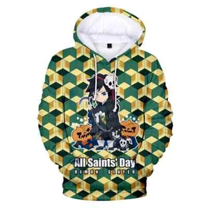 Demon Slayer Men 3D Printed Demon Slayer Hoodie Pullover Anime BG - Picture 1 of 2